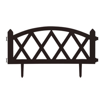 Gard flexibil, cu infigere in sol, plastic ABS, 59,5 x 24 cm, negru, ideal pentru delimitarea straturilor de flori, a trotuarelor de gradina, sau al gazonului Gard flexibil, cu infigere in sol, plastic ABS, 59,5 x 24 cm, negru, ideal pentru delimitarea straturilor de flori, a trotuarelor de gradina, sau al gazonului