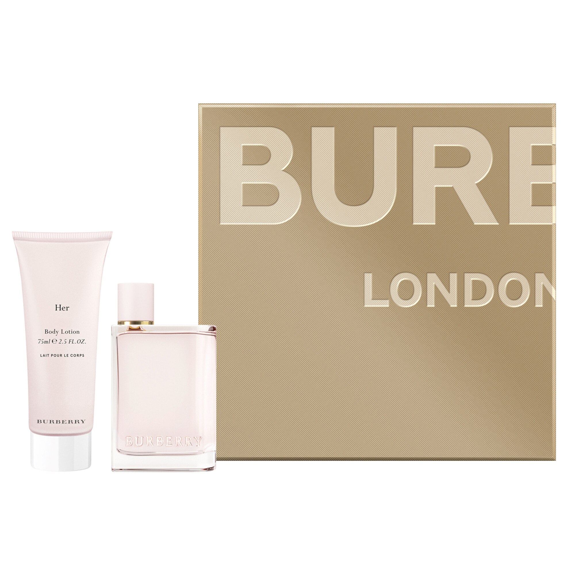 Set Burberry, Her, Femei: Apa de Parfum, 50 ml + Lotiune de corp, 75 ml