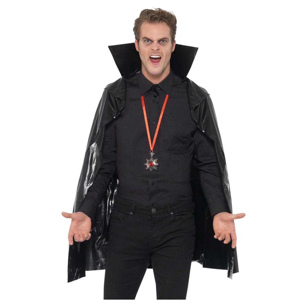 Pelerina vampir, neagra din PVC, Smiffy, marime unica