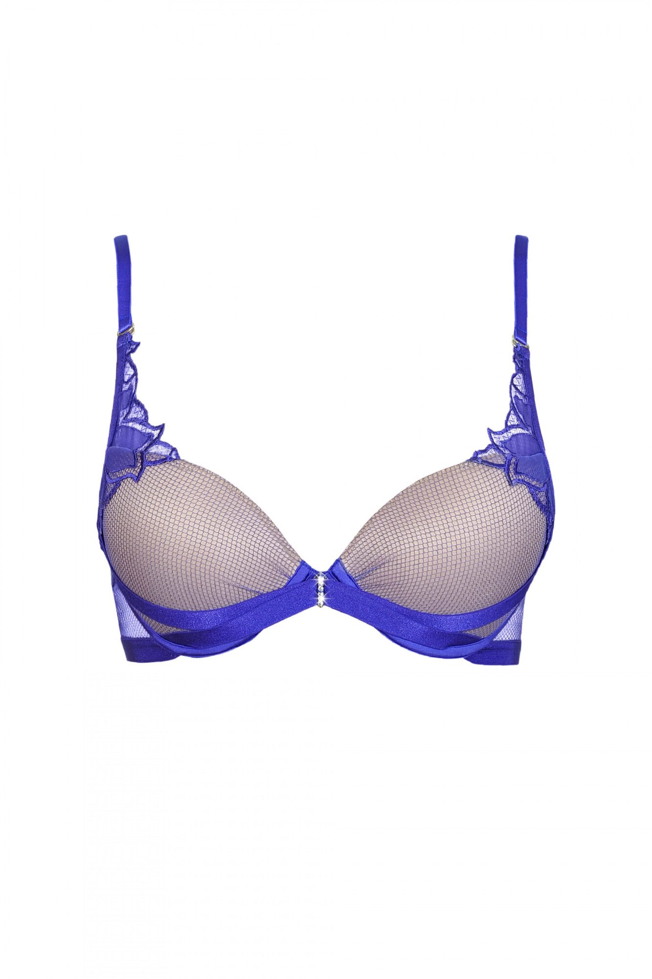 Sutien push-up, Lisca, Lady Moon, albastru, Albastru