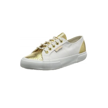 Pantofi sport , SUPERGA, material textil, dama, Alb/Auriu Pantofi sport , SUPERGA, material textil, dama, Alb/Auriu