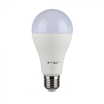 Bec LED V-TAC Samsung Chip cu baterii emergenta 3 ore - 9W (60W), 806 lm, E27, lumina alba naturala Bec LED V-TAC Samsung Chip cu baterii emergenta 3 ore - 9W (60W), 806 lm, E27, lumina alba naturala