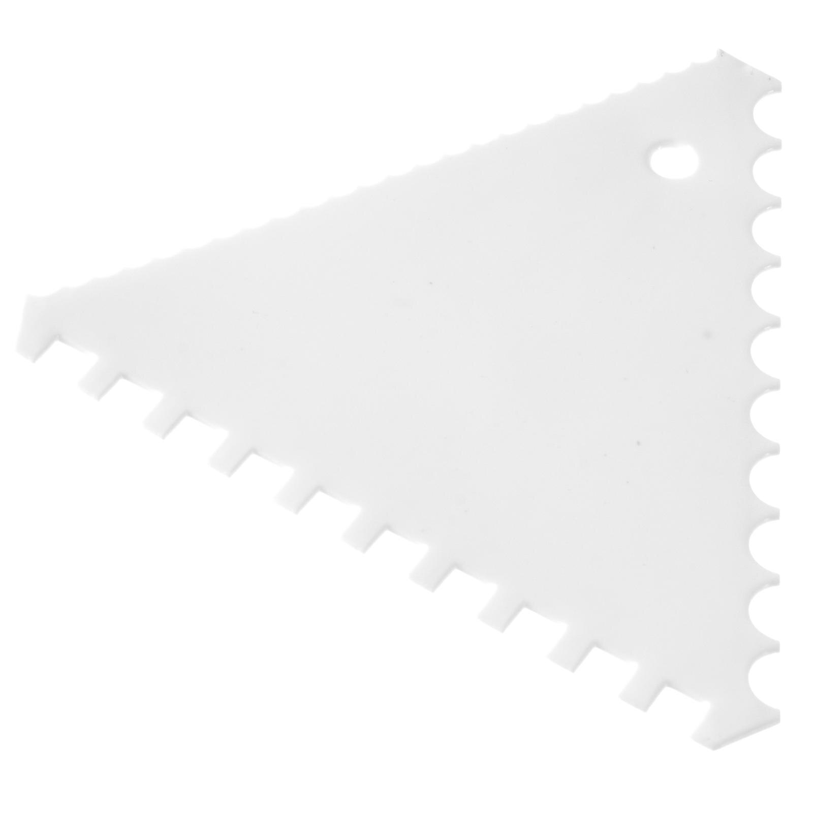 Set 6 bucati razuitor aluat Hendi triunghiular cu margini zimtate, dinti mari 110x110mm