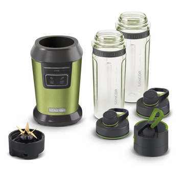 Blender Sencor SBL 7170GG, 800 W, 2 programe, 2 recipiente 0.6 L Tritan, verde Blender Sencor SBL 7170GG, 800 W, 2 programe, 2 recipiente 0.6 L Tritan, verde