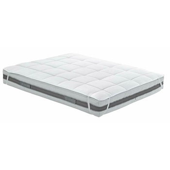 Protectie saltea topper matlasat Elegant ,120x195cm, alb Protectie saltea topper matlasat Elegant ,120x195cm, alb