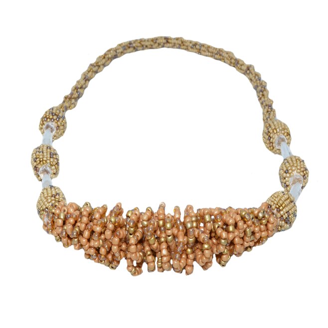 Colier deosebit din margele mici ,D&j Exclussive,maro