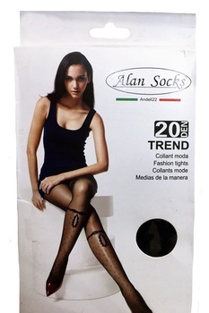 Ciorapi pantalon de 20 DEN, model de buline,D&J Exclussive, Negru Ciorapi pantalon de 20 DEN, model de buline,D&J Exclussive, Negru