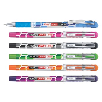 Pix unica folosinta 10/set, 0.7mm albastru, Max touch, FlAIR Pix unica folosinta 10/set, 0.7mm albastru, Max touch, FlAIR