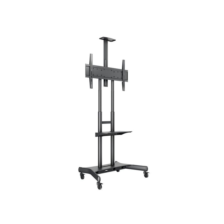 Multibrackets M Public Floorstand Basic 180 incl shelf & camera holder 55" - 80" Black, 211684, Fali-, monitor-, projektortartó