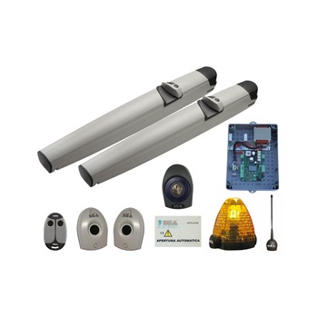 Kit Automatizare pentru porti batante cu canaturi de pana 3,5m cu greutate pana la 300kg Kit Automatizare pentru porti batante cu canaturi de pana 3,5m cu greutate pana la 300kg