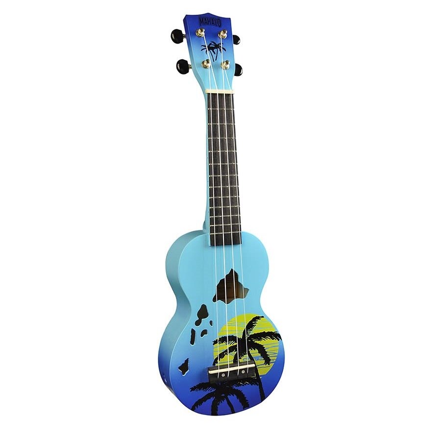Set ukulele Mahalo MD1HA/BUB Designer Hawaii albastru burst