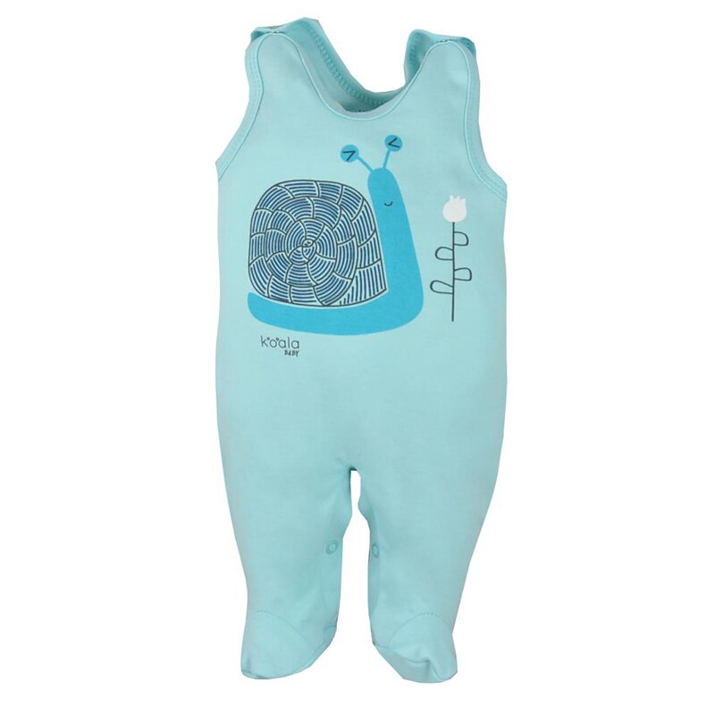 Salopeta pentru baieti Koala Farma 08-138T, Turcoaz, 68 cm