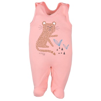 Salopeta pentru fete Koala Farma 08-138C, Coral, 62 cm Salopeta pentru fete Koala Farma 08-138C, Coral, 62 cm