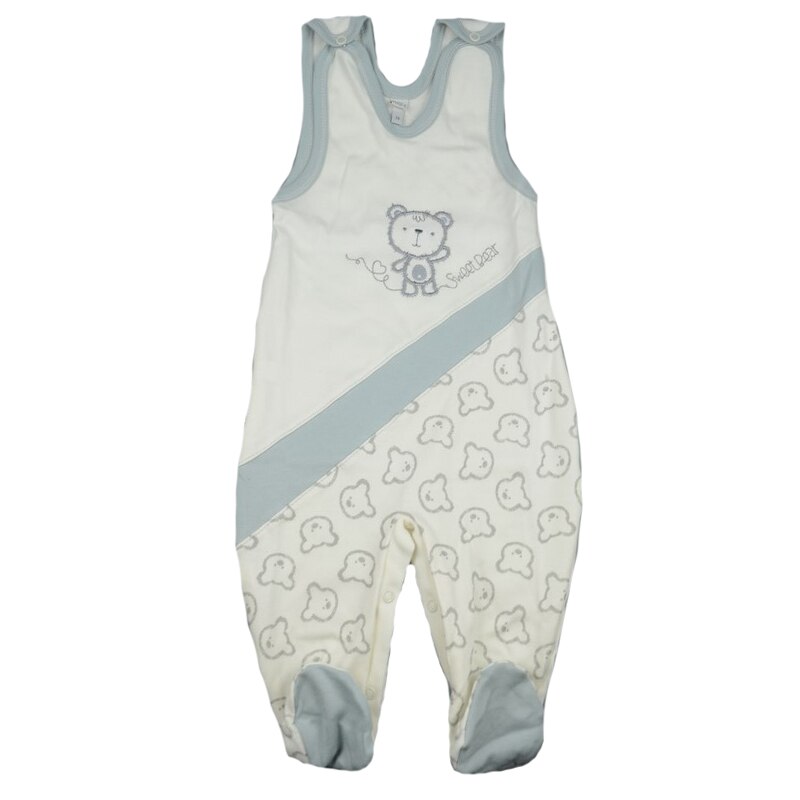 Salopeta fara maneci pentru bebelusi Koala Misiaki Organic 04-709C, Crem, 74 cm