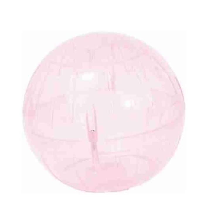 Jucarie Happet bila plastic pentru hamsteri 11.5 cm roz Y012