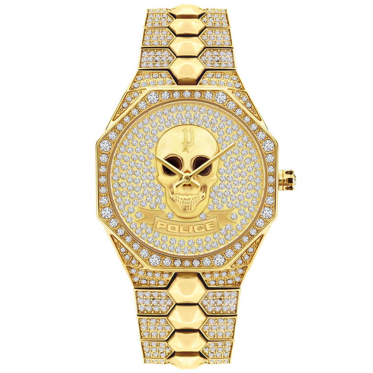 Ceas de dama Police PL16027BSG.22M Montaria, 36mm, 3ATM, Auriu