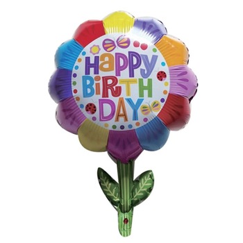 Balon folie, Zola®, in forma de floare, multicolor, 54x74 cm Balon folie, Zola®, in forma de floare, multicolor, 54x74 cm