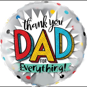 Balon Folie 45 cm Thank You Dad For Everything!, Qualatex 55818 Balon Folie 45 cm Thank You Dad For Everything!, Qualatex 55818