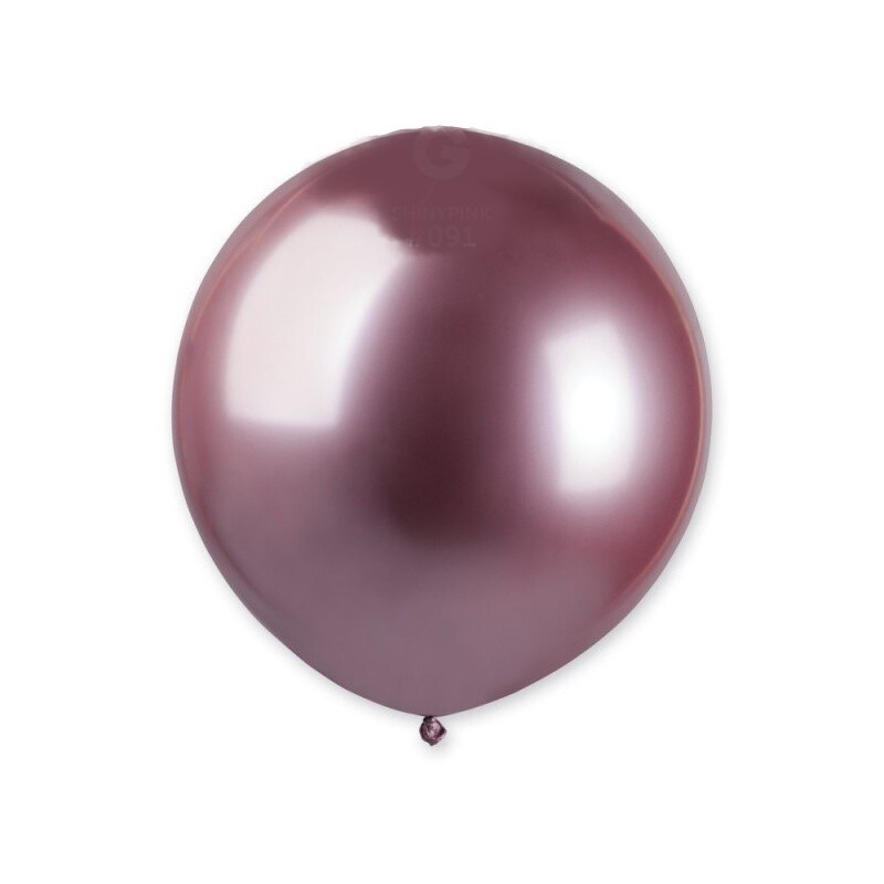 Set 5 Balon Latex Jumbo Shiny Pink- 48 cm, Gemar GB150.91