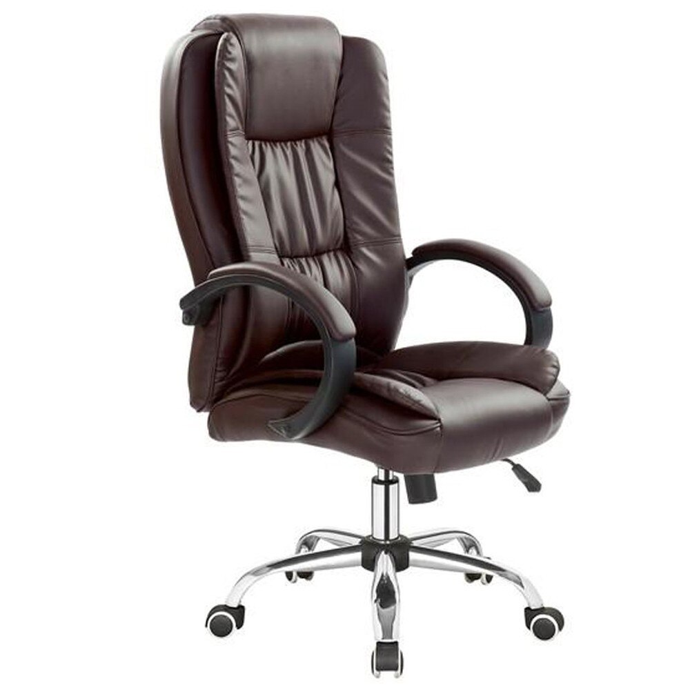 Fotoliu directorial maro, piele ecologica AX Relu