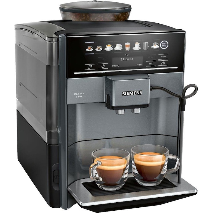Siemens EQ.6 Plus S100 Automata kávéfőző - Fekete