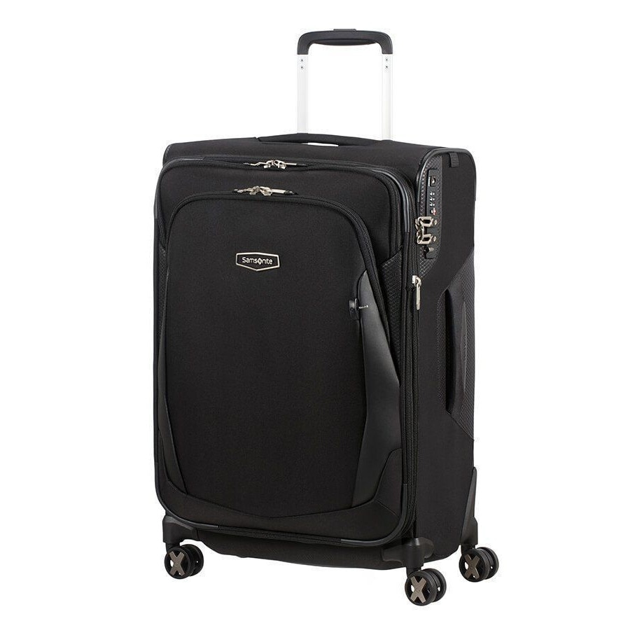 Troler spinner 63 cm extensibil negru, Samsonite, x blade 4.0