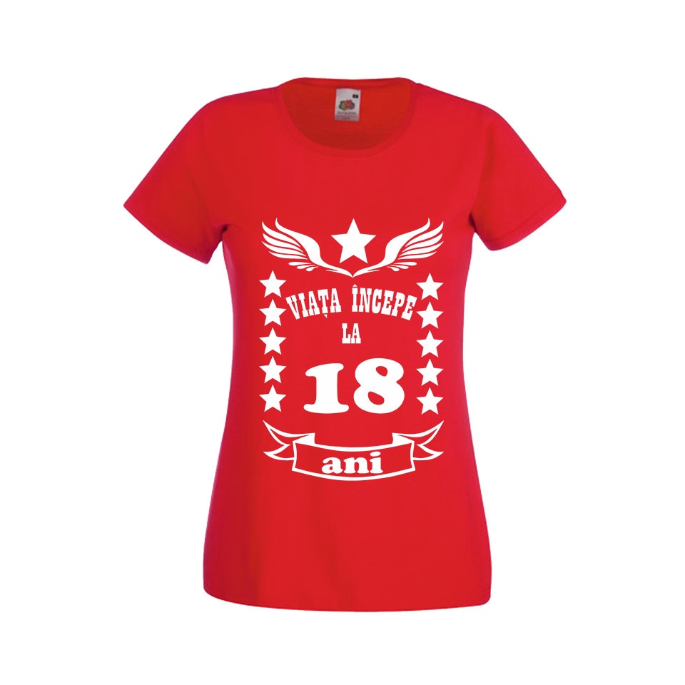 Tricou dama personalizat mesaj majorat 