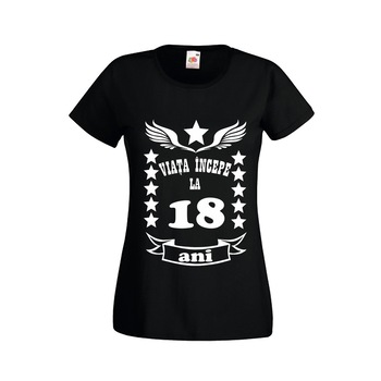 Tricou dama personalizat mesaj majorat  Tricou dama personalizat mesaj majorat
