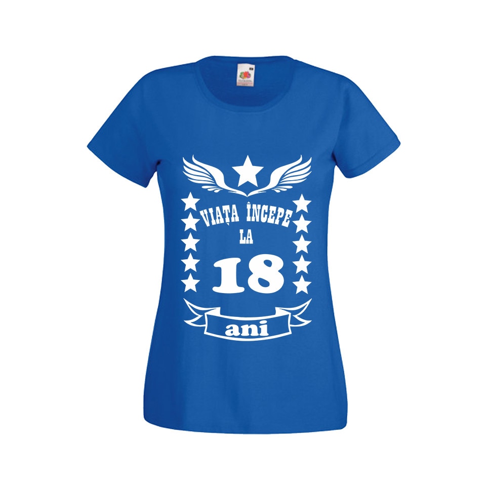 Tricou dama personalizat mesaj majorat 