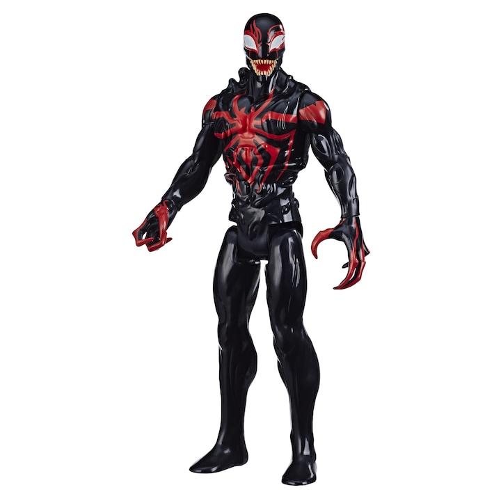 Figurina Spider-Man Maximum Venom, Titan Hero Miles Morales 30 cm, Hasbro