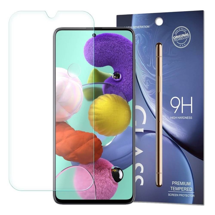 Folie Samsung Note 10 Lite / Samsung A71, 9H Secure Glass, tokbarát, átlátszó