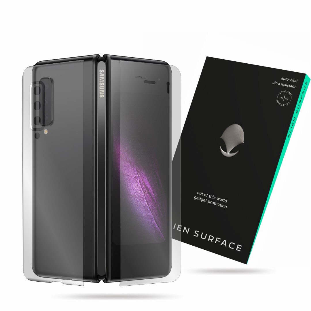 Folie Alien Surface, Samsung Galaxy Fold, protectie ecran exterior, spate si camera