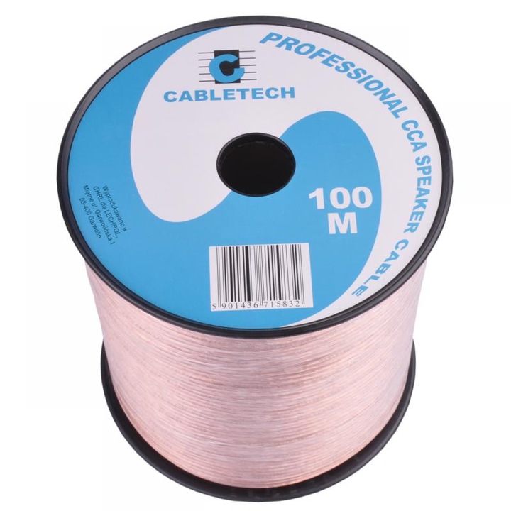 CCA Cabletech hangszórókábel 100m 2 x 0,2 mm
