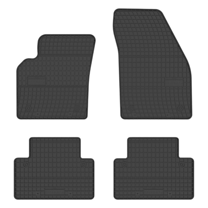 Set 4 covorase auto dedicate OPEL ASTRA IV J an 2009-2015, din cauciuc negru antiaderent cu densitate mare