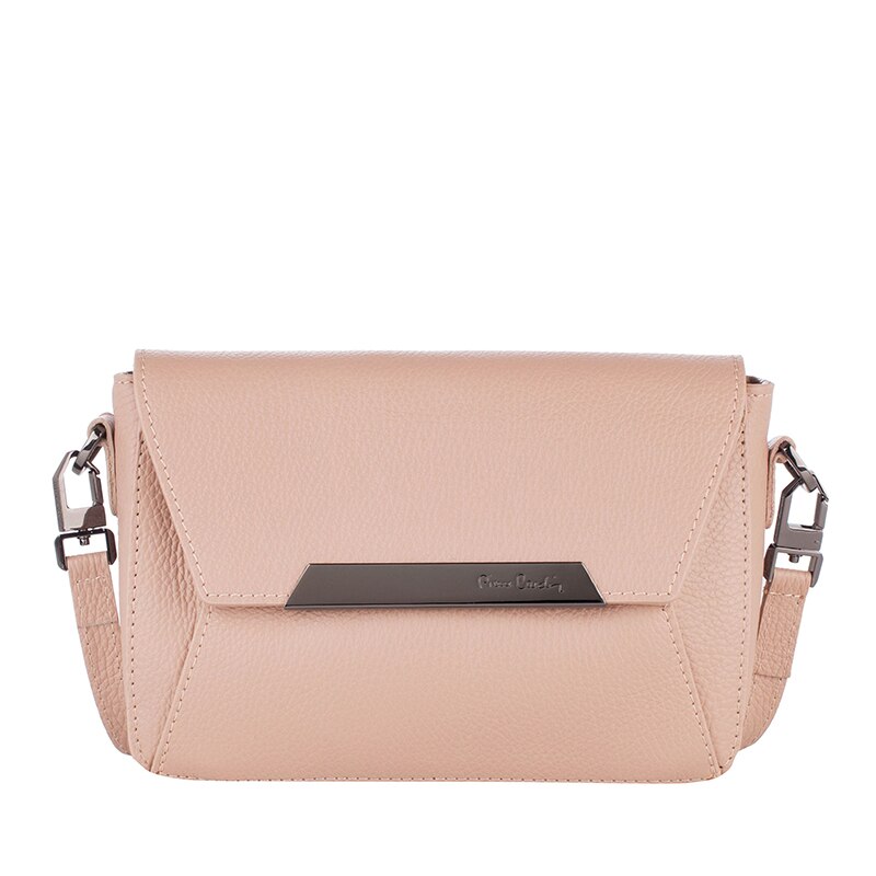 Geanta de umar, cochet, de piele naturala, Crem