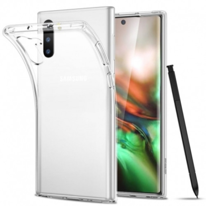 Калъф, съвместим с Samsung Galaxy N970 Galaxy Note 10, прозрачен, ултра тънък 0,3 мм
