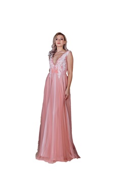 rochie de seara gala culoare roz deschis broderie lux captusita m 40 ro imagen 15_0_
0