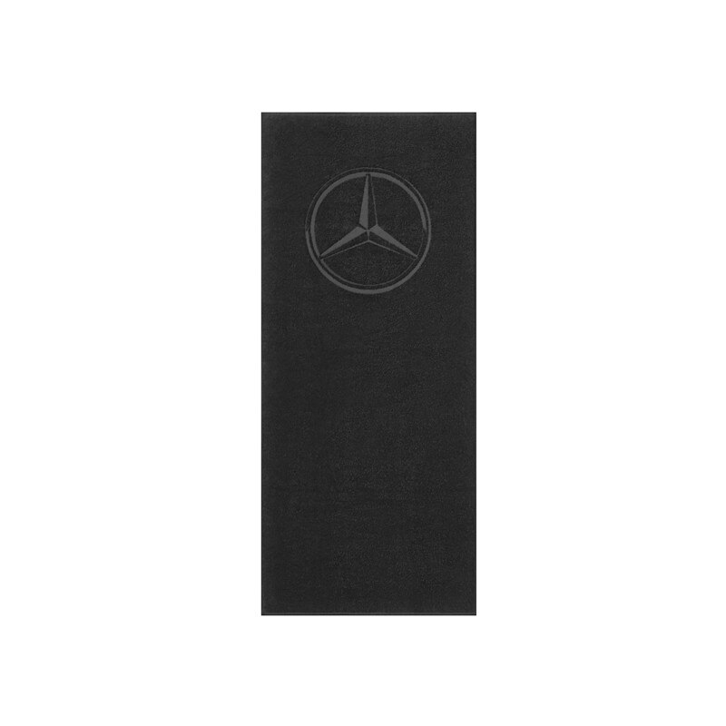 Prosop negru pentru baie sau plaja, 100% bumbac - Original Mercedes