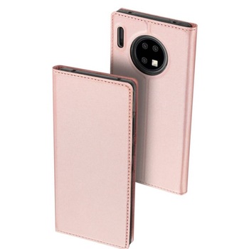 Husa Huawei Mate 30 Pro, Piele Ecologica, Flip / Book, Stand si Buzunar Card, DUX DUCIS, Roz Husa Huawei Mate 30 Pro, Piele Ecologica, Flip / Book, Stand si Buzunar Card, DUX DUCIS, Roz