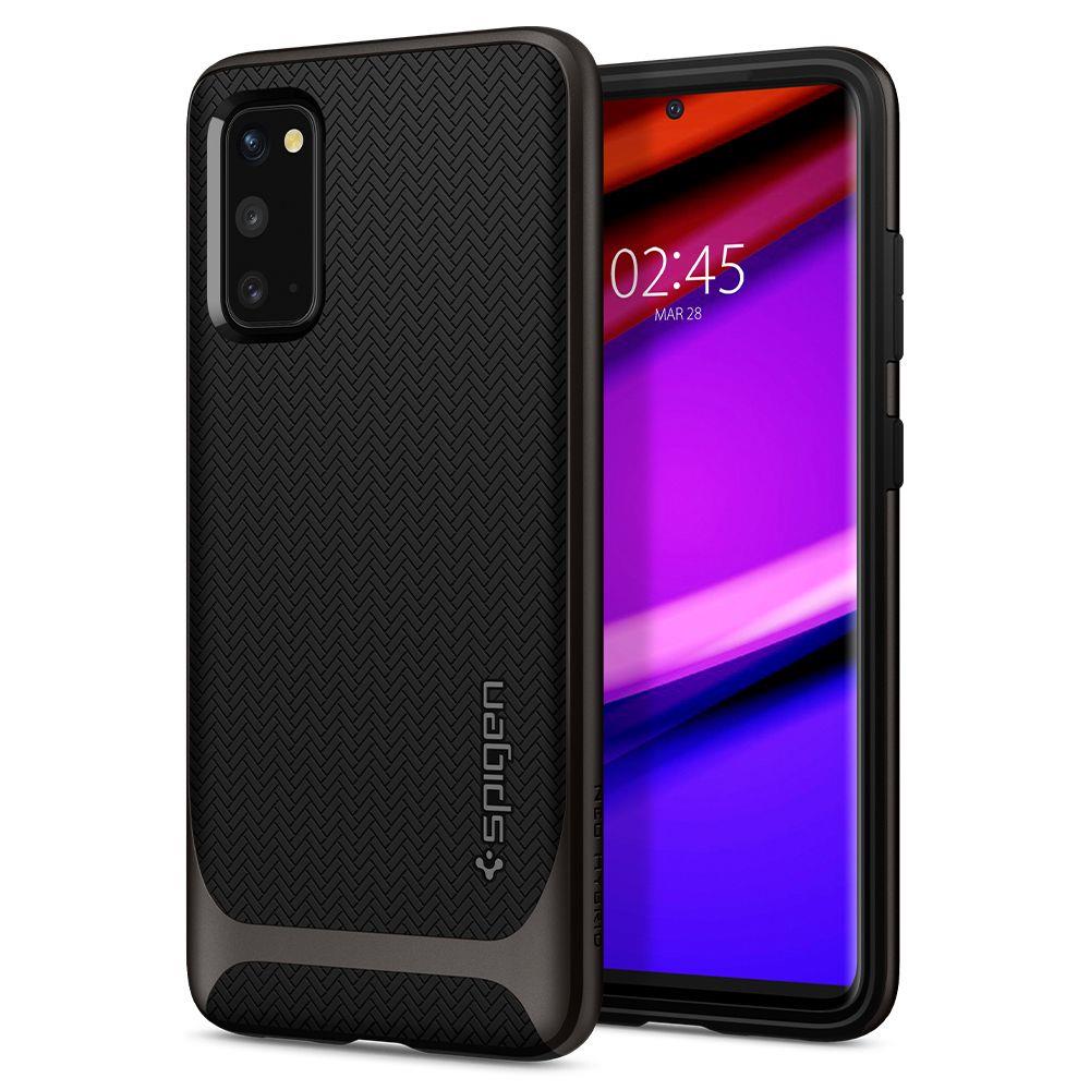 Husa Samsung Galaxy S20 Spigen Neo Hybrid Gunmetal