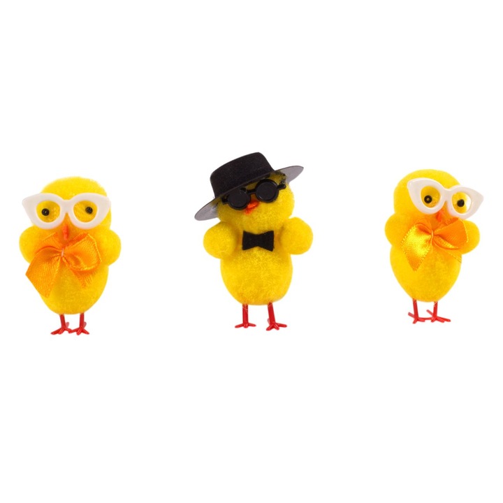 Set Puisori Decorativi de Paste 2x2x4cm - 3buc