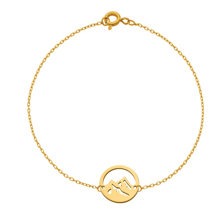 Bratara Element Pamant, MS Firefly, Auriu, 14k