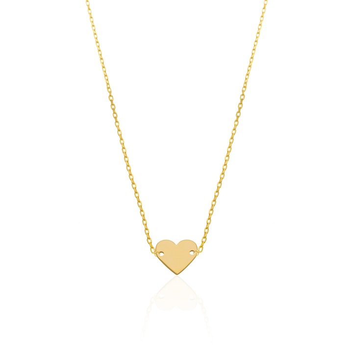 Colier Inima, MS Firefly, Auriu, 14k