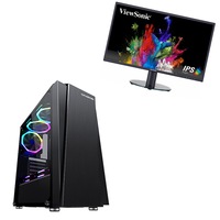 Pachet sistem PC Gaming Pro457, Procesor Intel® Core™ I5 4570 GHz, 8GB RAM, Capacitate stocare 240SSD, placa video GeForce GT710, Bluelight, Monitor 24"