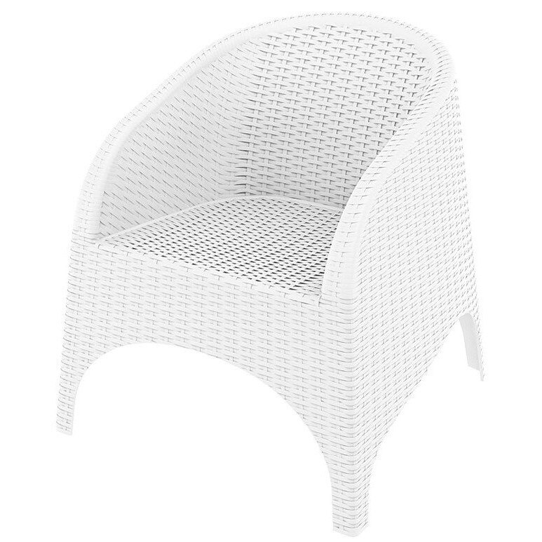 Кресло Аруба полипропилен,Бял - eMAG.bg