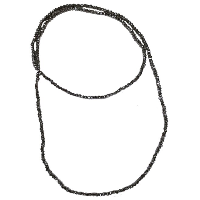 Colier deosebit cu textura elastica si margele,D&j Exclussive,argintiu