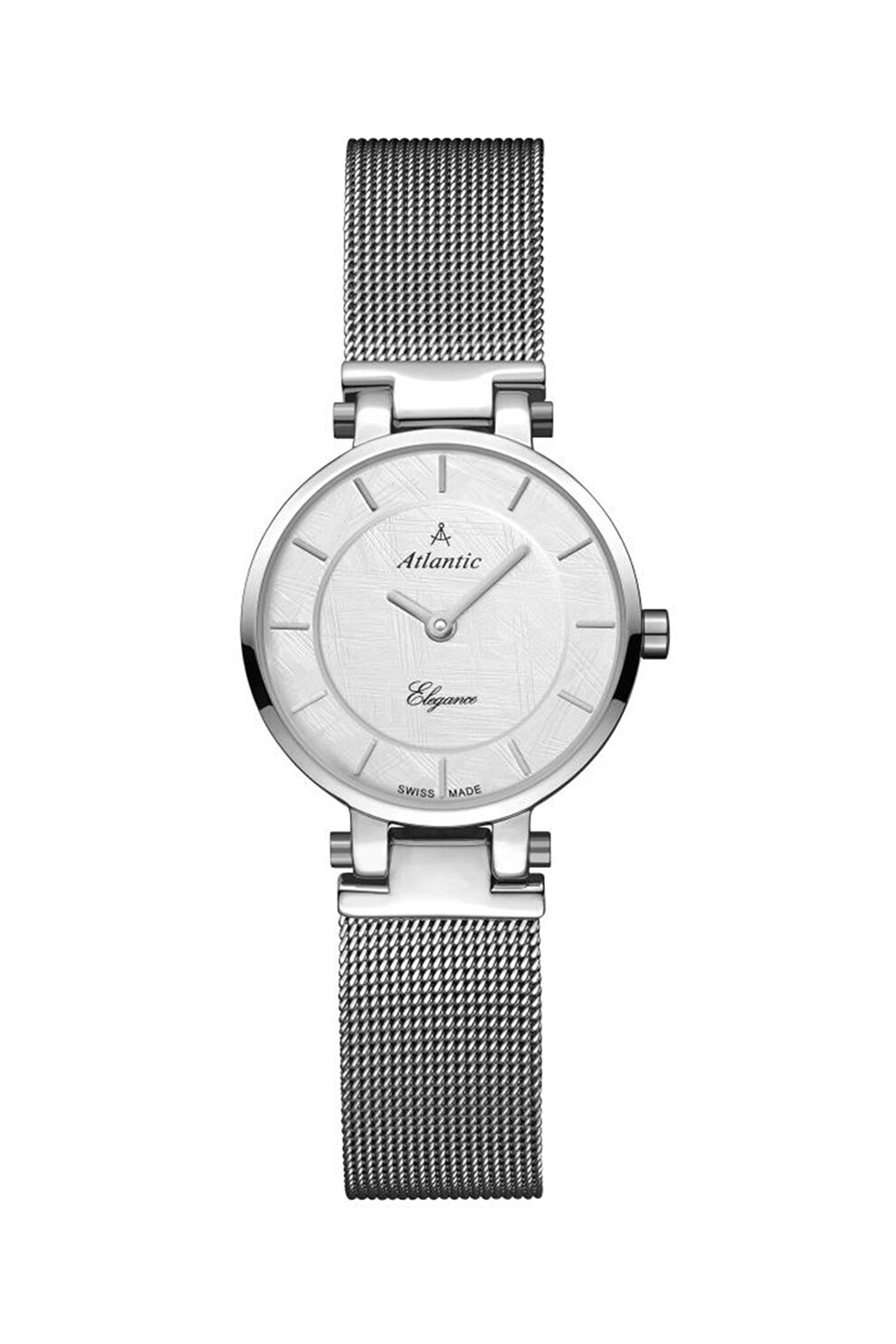 Atlantic, Ceas cu bratara cu model plasa, Argintiu