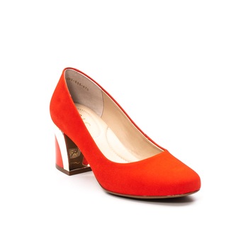 Pantofi dama eleganti, piele antilopa, EP 9690-535-670 8404, Corai Pantofi dama eleganti, piele antilopa, EP 9690-535-670 8404, Corai