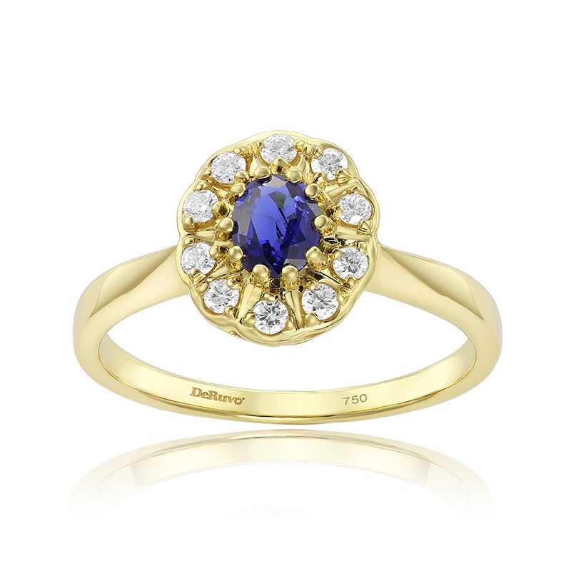 Inel Deruvo Aur 18k Diamante, Safir, 55 R1360S-Y