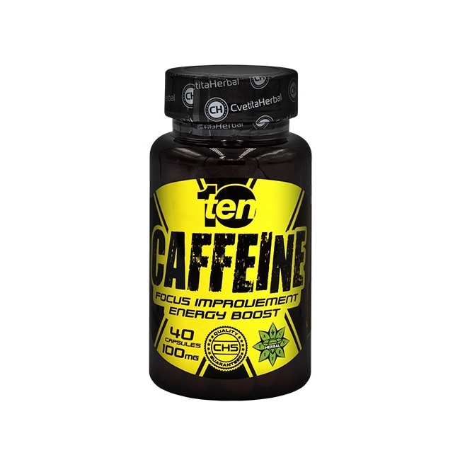 Supliment nutritiv cu cofeina Cvetita Herbal, 40 de capsule
